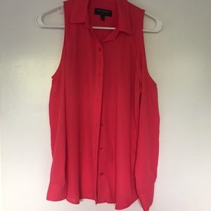 Cold shoulder chiffon Banana Republic blouse